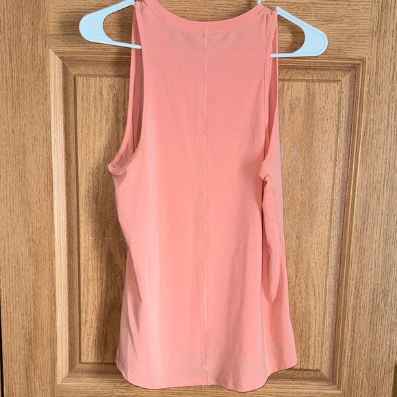 Nike Women's Coral-Peach Athletic Tank Top - Picture 2 of 3